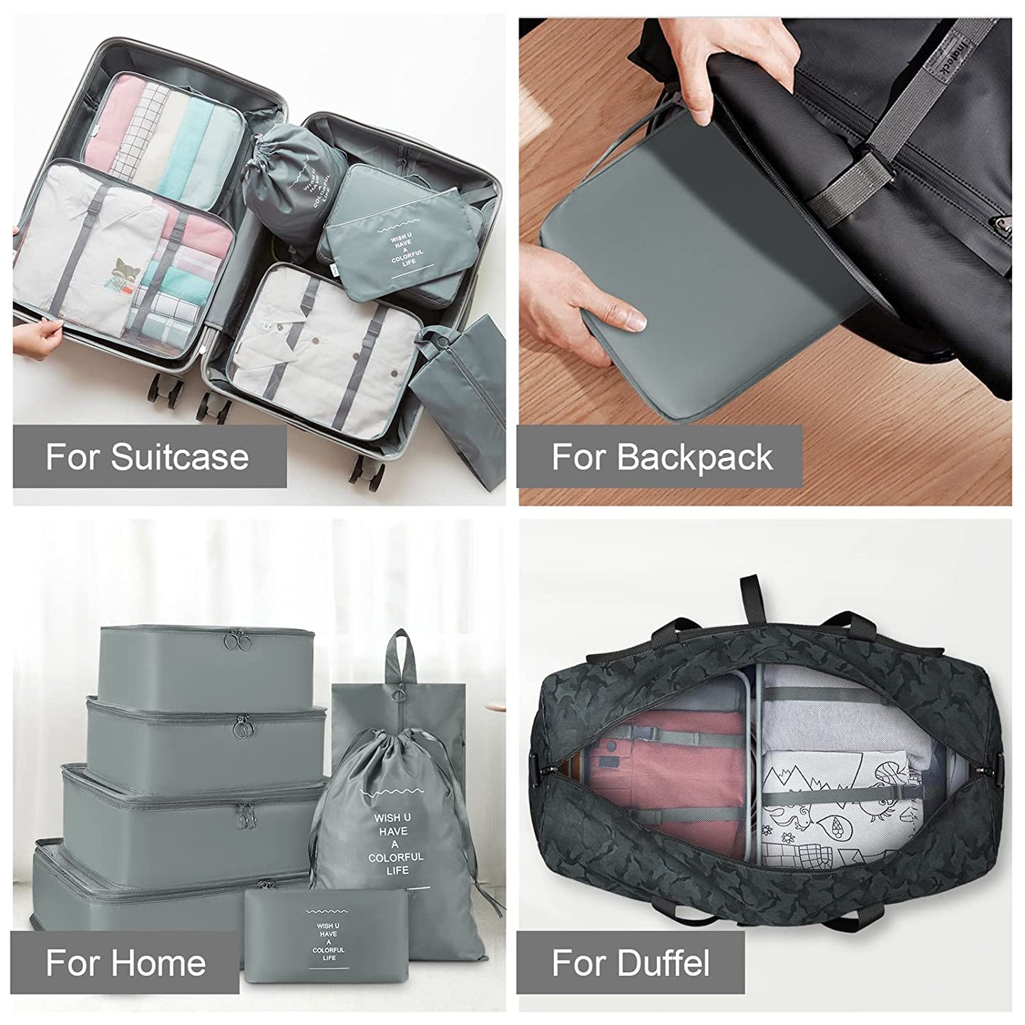 7 in 1 Foldable Travel Organizer Set