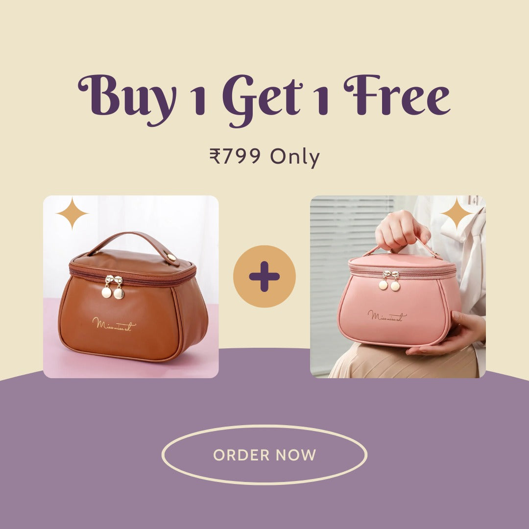 Premium Cosmetic Bag - Buy 1 Get 1 Free 😍