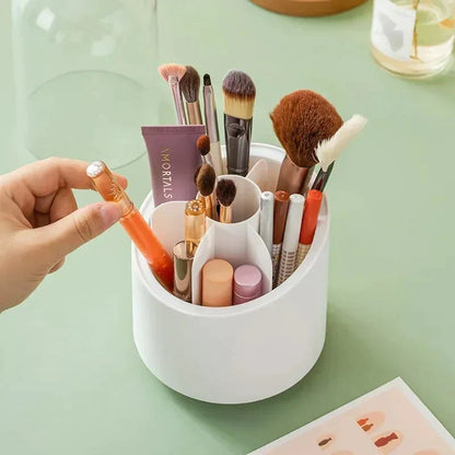 360° ROTATING MAKEUP BRUSH HOLDER ORGANIZER